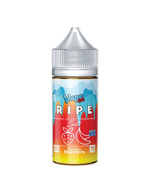 Ripe Collection on Ice by Vape 100 Nic Salts - Straw Nanners on Ice