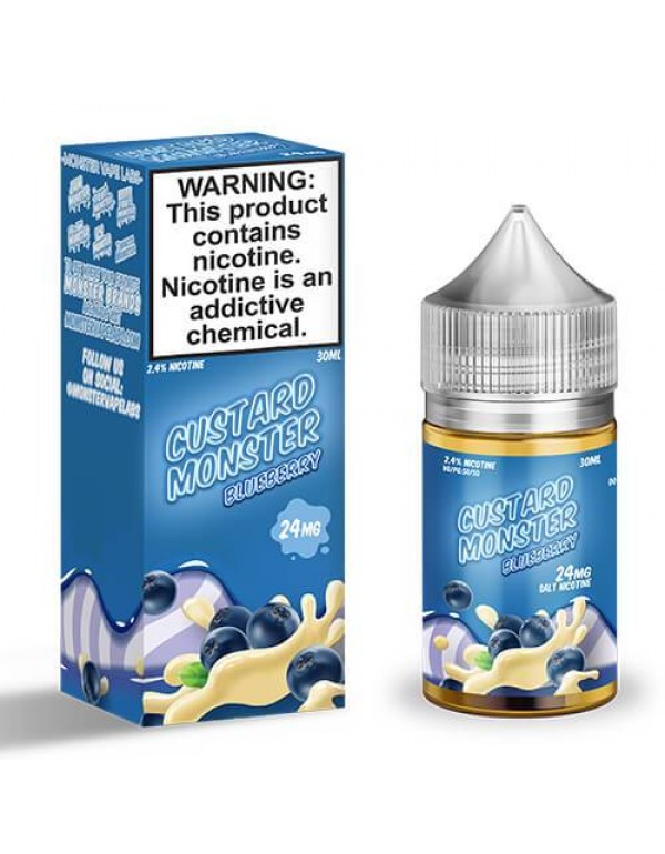 Custard Monster Synthetic Salt - Blueberry