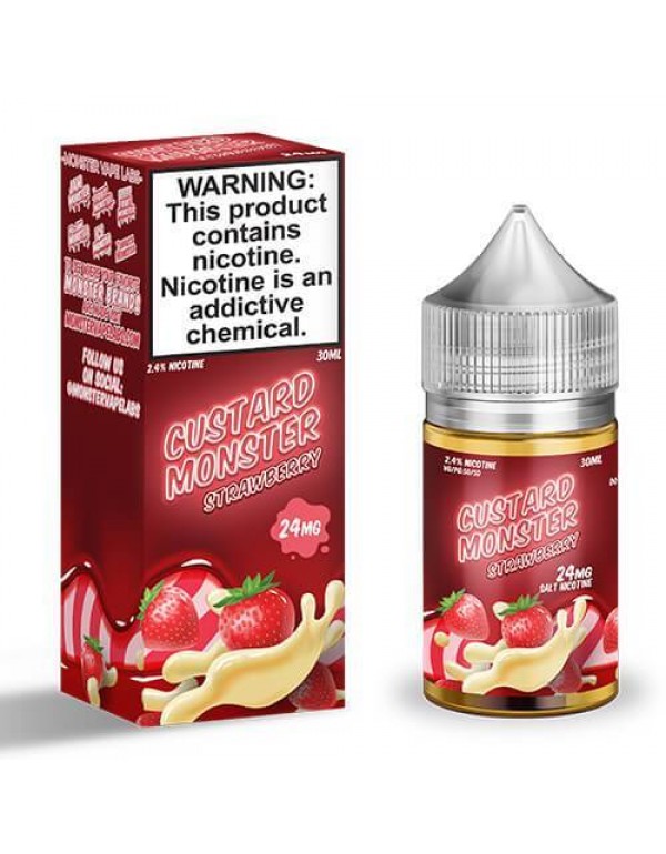 Custard Monster Synthetic Salt - Strawberry