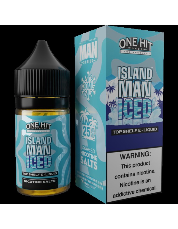 One Hit Wonder Salts, Island Man Iced, 30mL